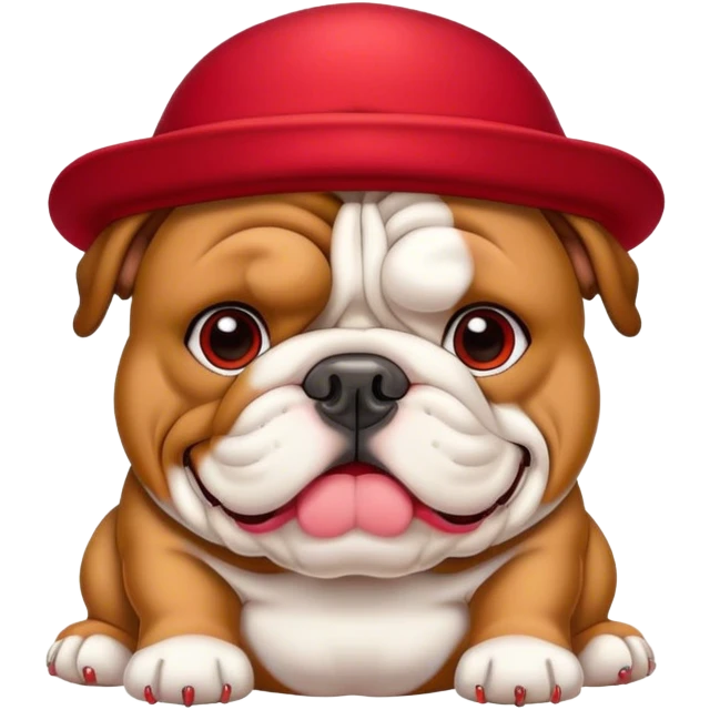 Bulldog with Donald Trump  emoji