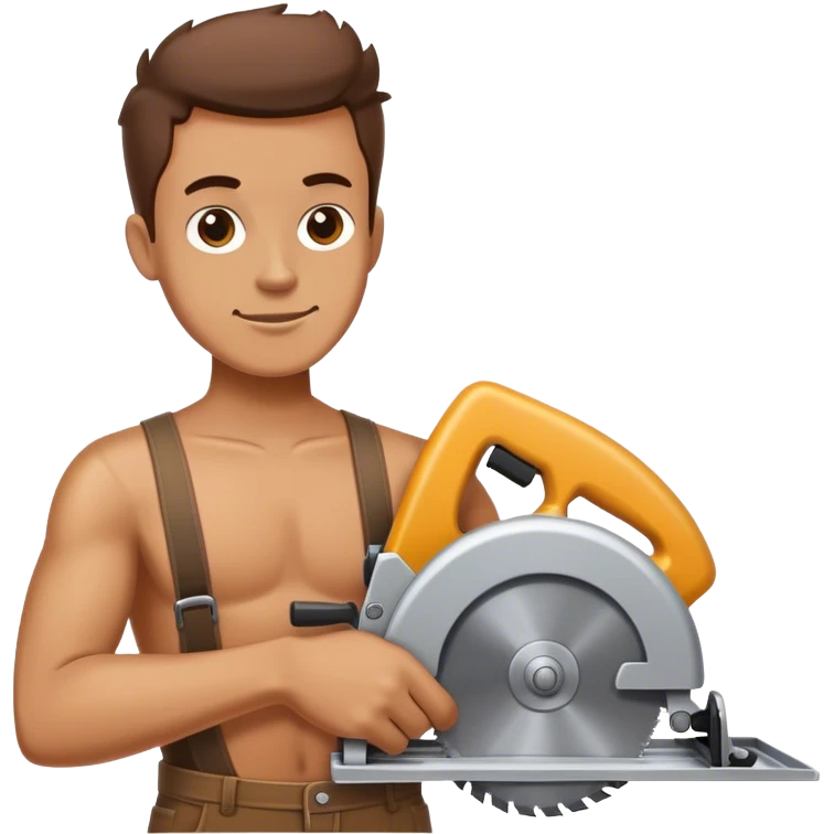 dude holding a tracksaw emoji