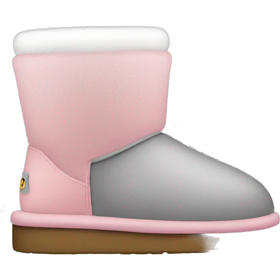 Uggs grey pink and white  emoji