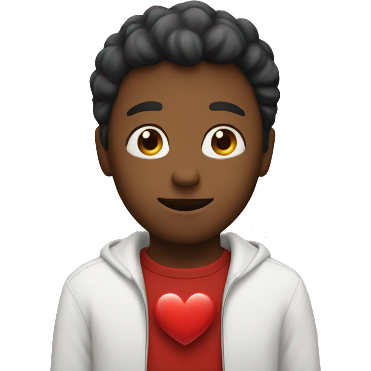 person with heart emoji