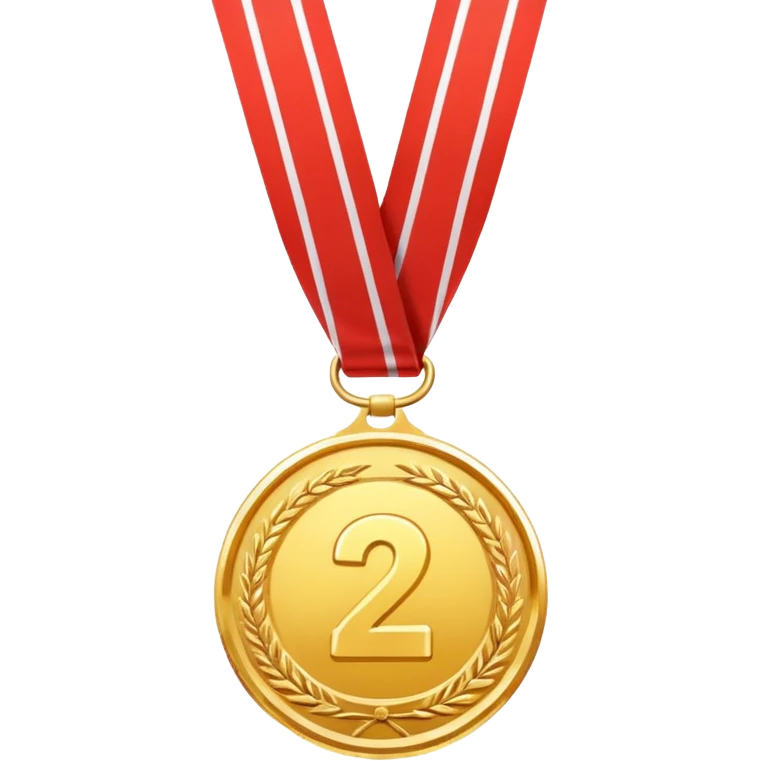 Медаль за 2 место emoji