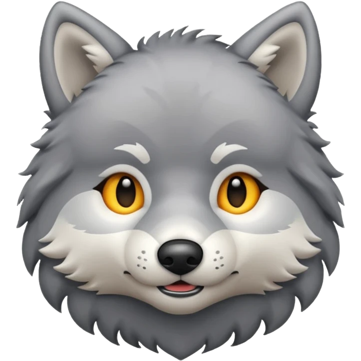 Plush wolf emoji