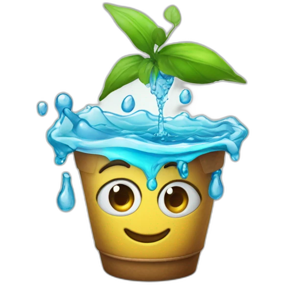 Emoji com peso de academia e garrafinha de agua na mão emoji