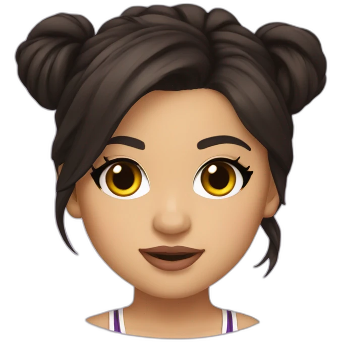 selena gomez chibi lakers emoji