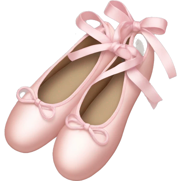 Pale pink ballet shoes emoji