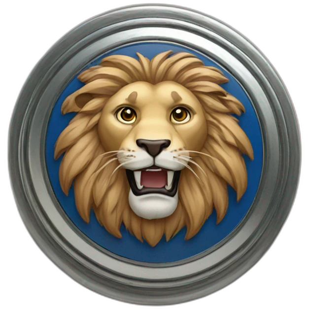 Three lions badge emoji