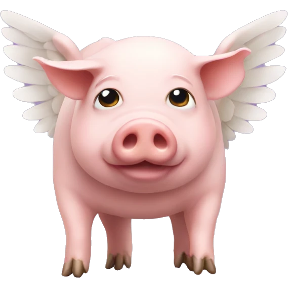 Pig with wings emoji
