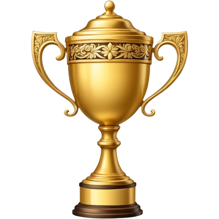 A decorated golden trophy  emoji