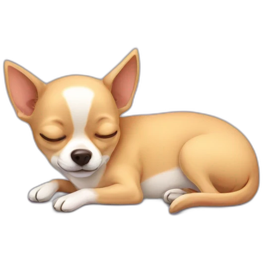 Chihuahua sleeping emoji