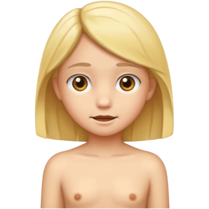 naked twelve-year-old girl  emoji