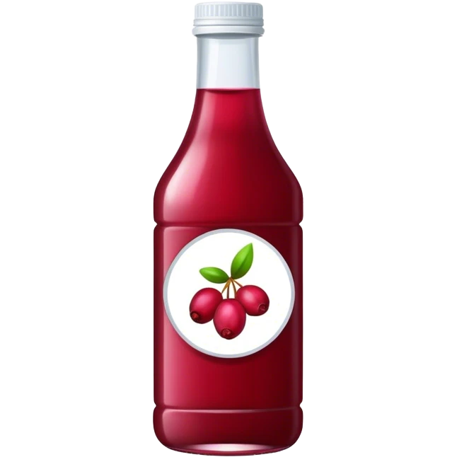 Bottle cranberry juice emoji