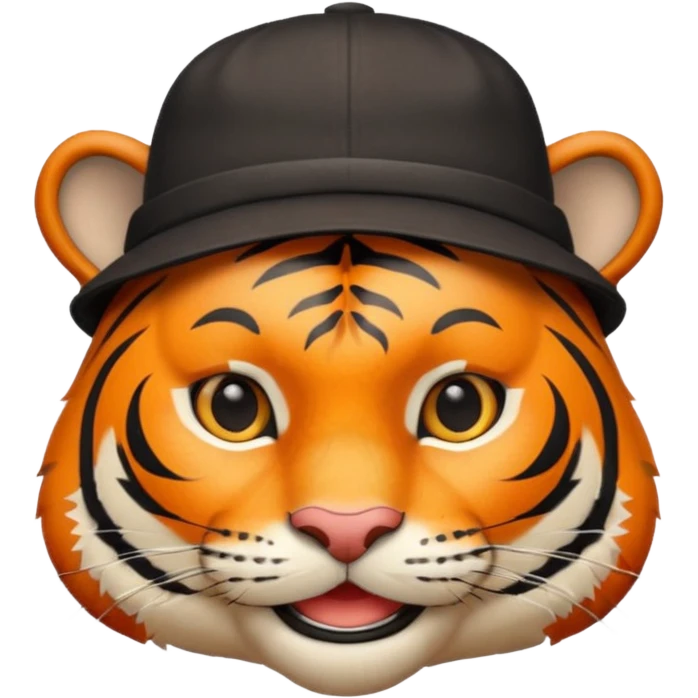 тигр в шляпе emoji