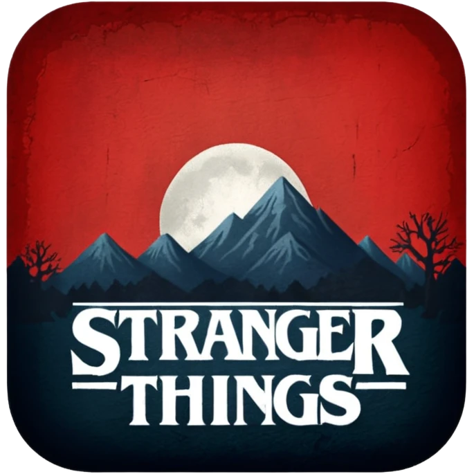 stranger things logo smaller emoji