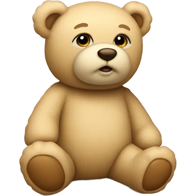 beige teddy bear emoji