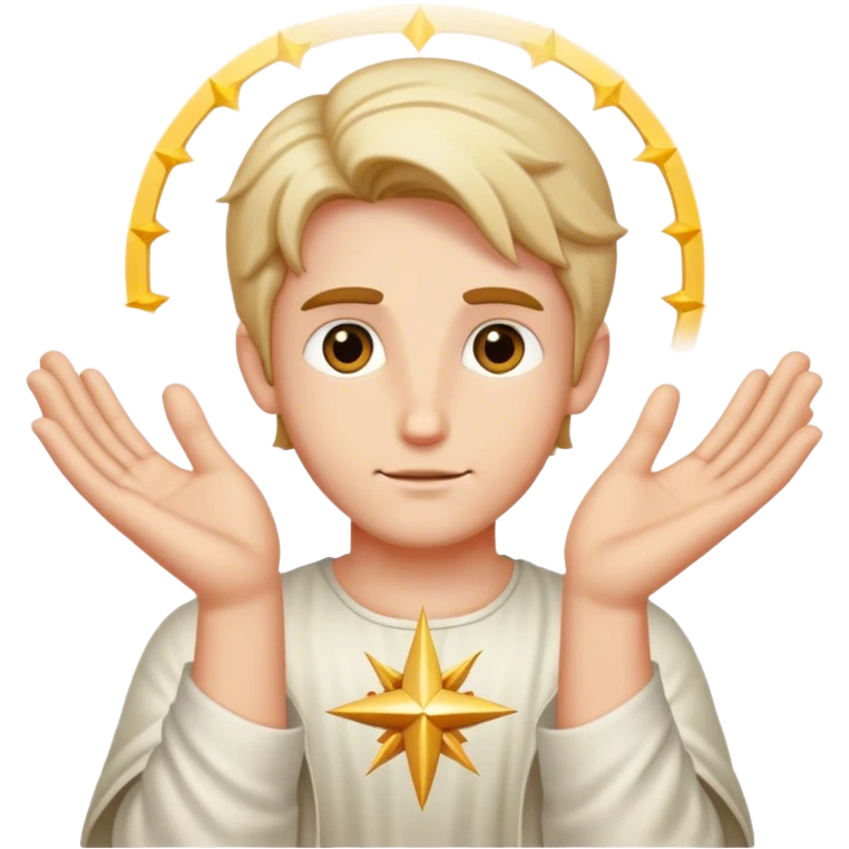 Adam and god hands emoji