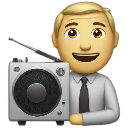 radio man emoji