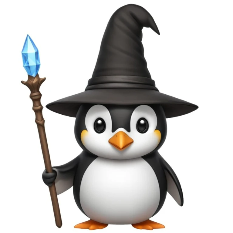 Penguin Wizard emoji