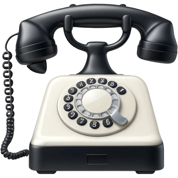 create image of the icon of telephone ios version emoji