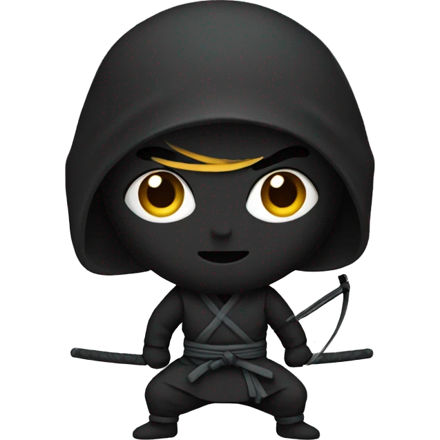 a ninja with a bow emoji