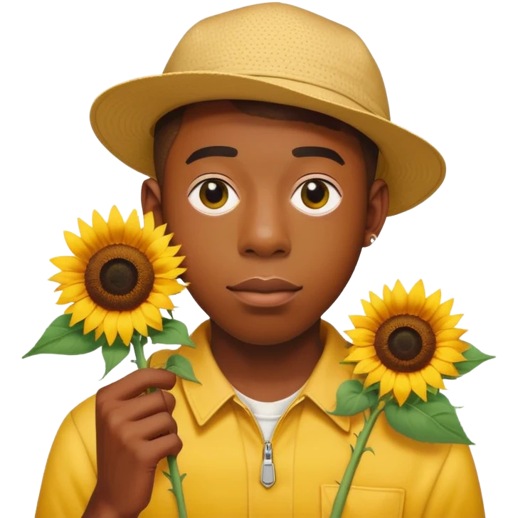 Tyler the creator with sunflower  emoji