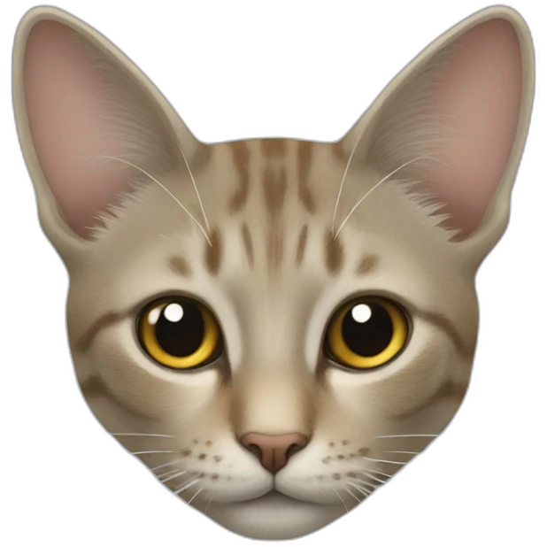 Un chat qui fait un câlin à un chizn emoji