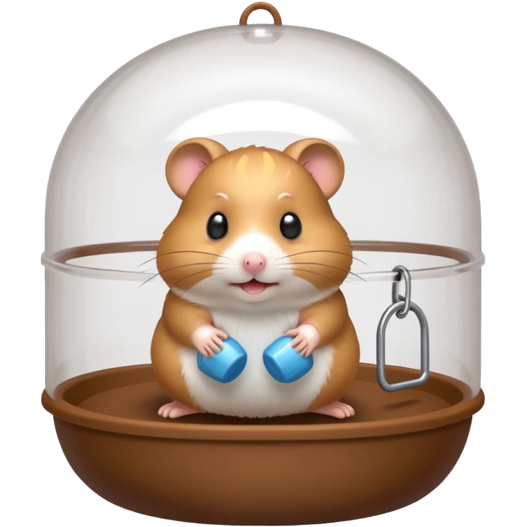 hamster cage, 3D emoji style emoji