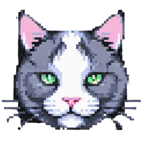 A cute cat face emoji