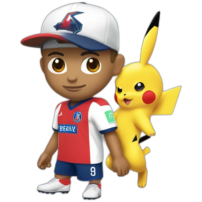 Mbappé mélanger Pikachu emoji