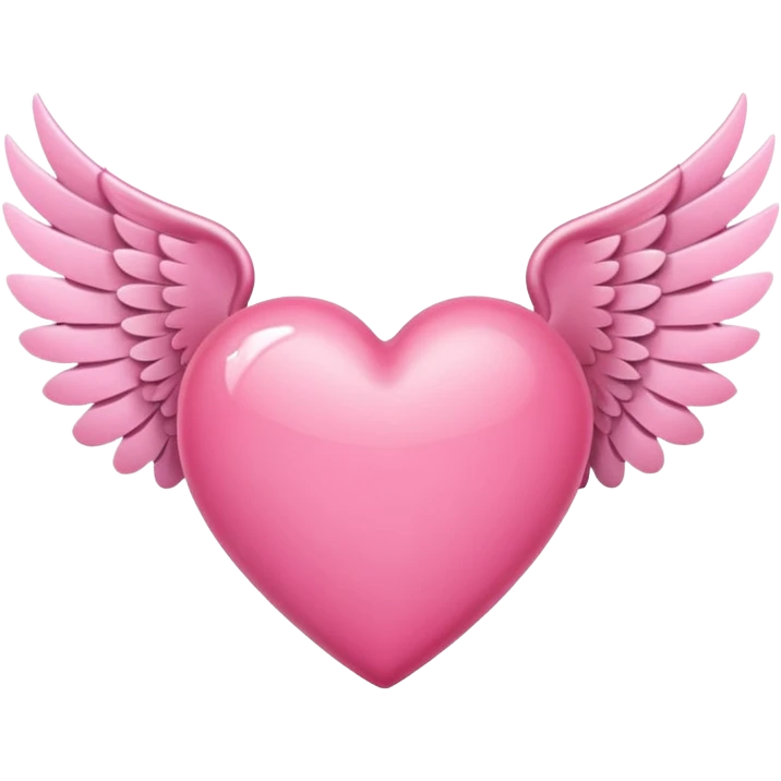 pink heart with wings  emoji