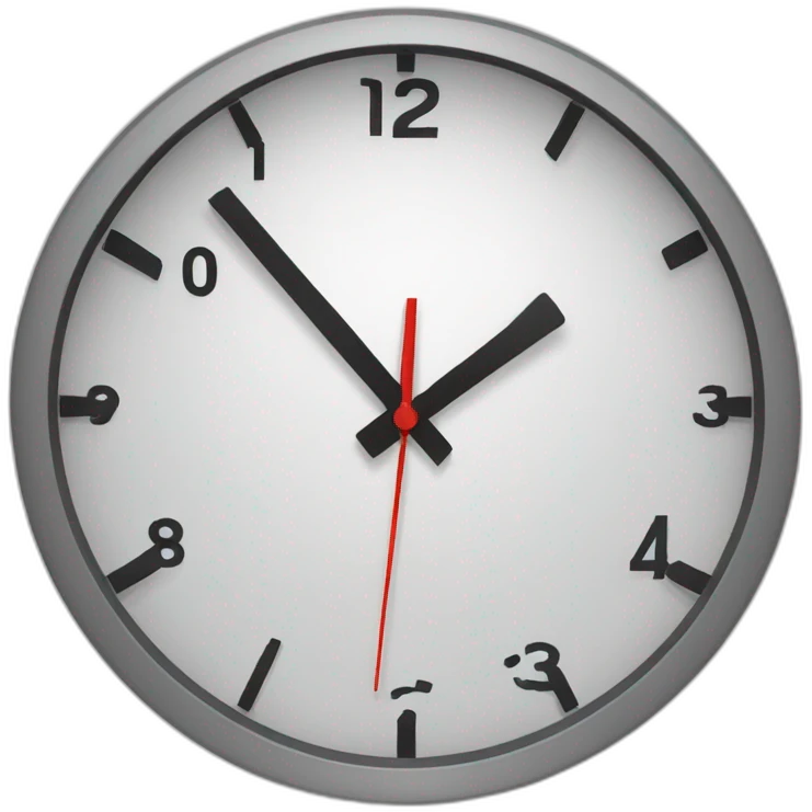 3 minutes clock emoji
