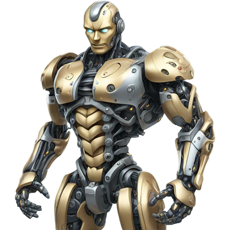 robot with 6 pack emoji
