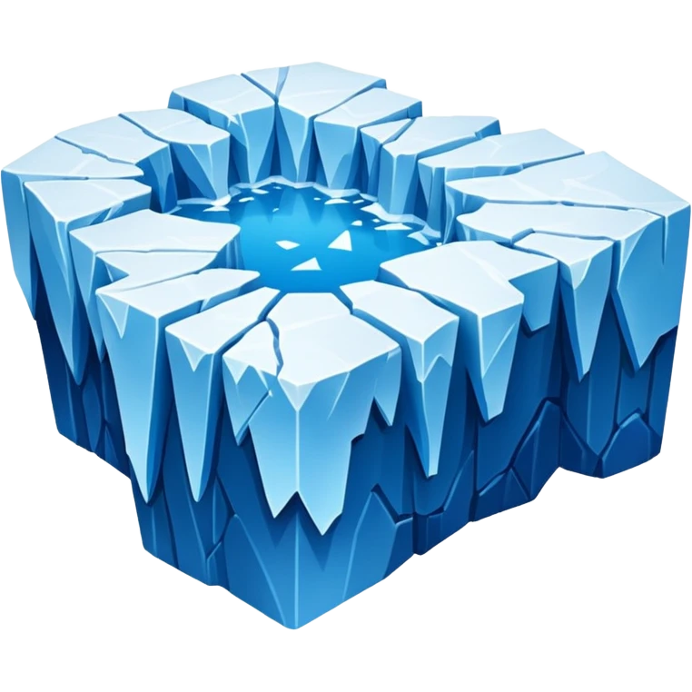 Broken ice shelf emoji