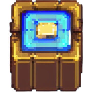 brass ingot in Minecraft style, pixel art, shiny golden-brown color emoji