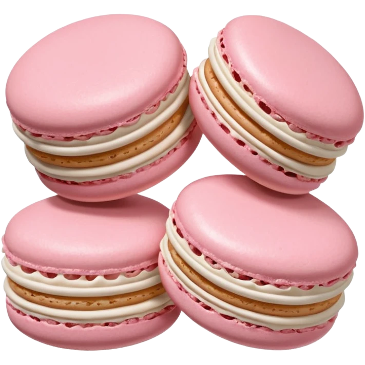 Light pink macarons emoji