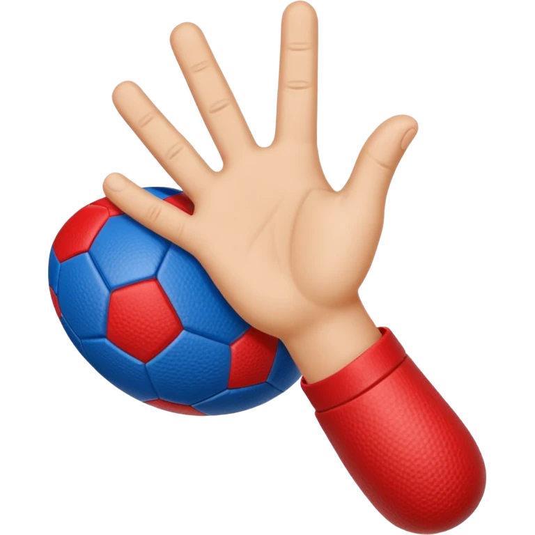 Finger football first in blue (#00A3E0) and red (#F9423A)  emoji