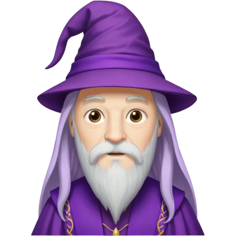 dumbledore wear purple magic hat emoji