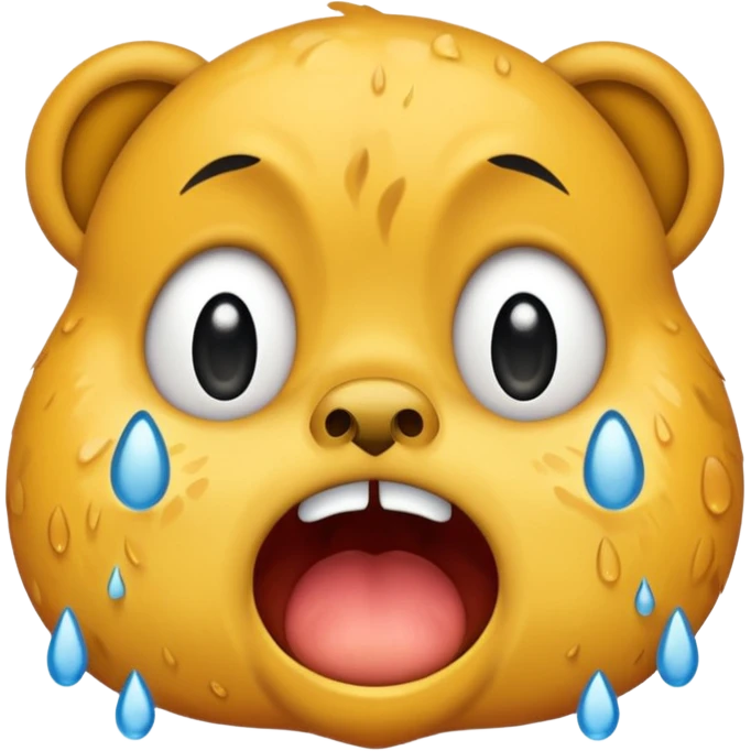 animal crying with shout emoji