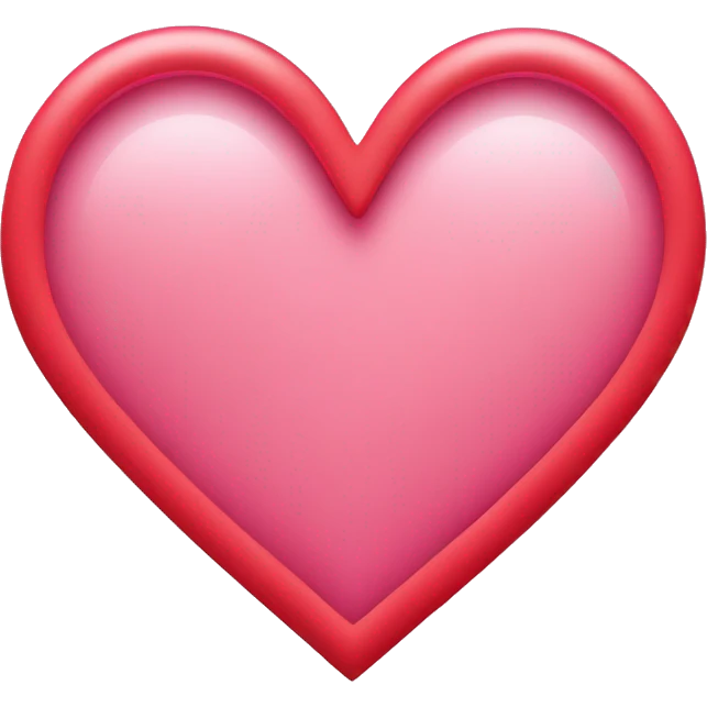 pink heart with a red outline emoji