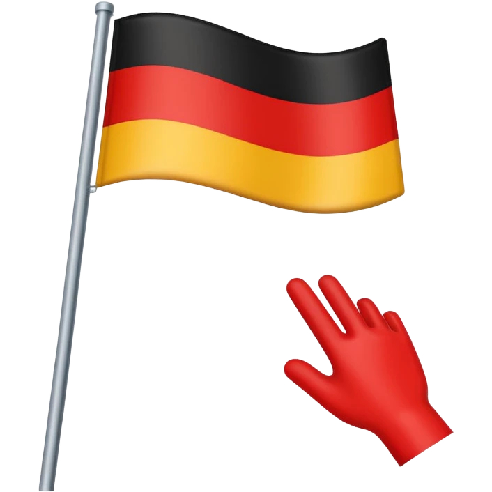 Make a ww1 German  red white black flag  emoji