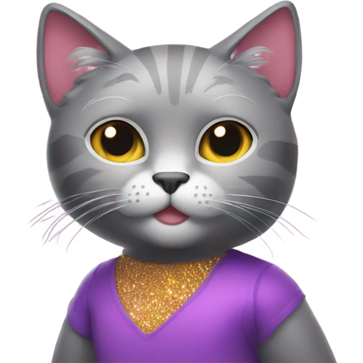 Poetry cat with disco vibes  emoji
