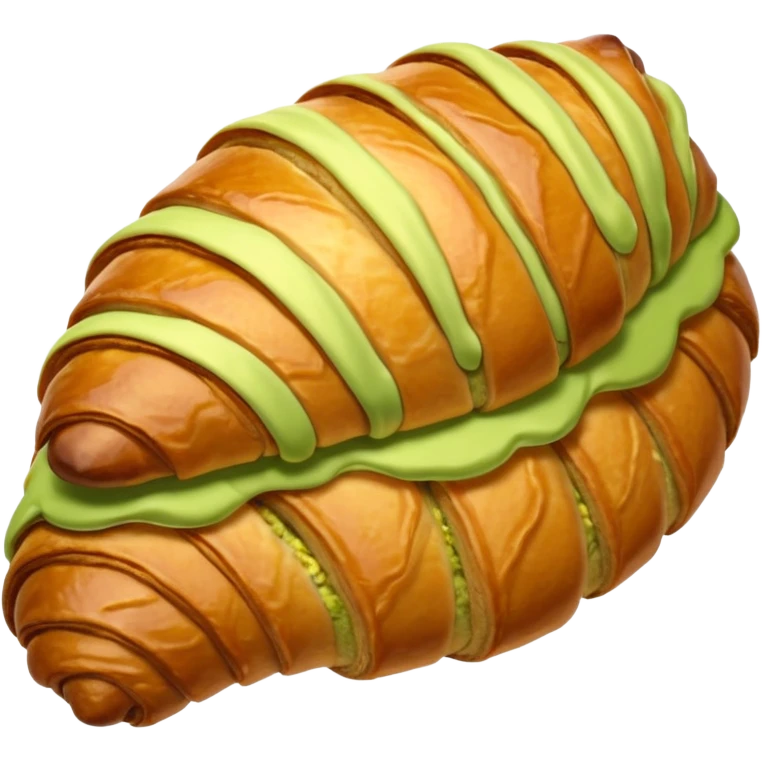 Pistachio croissant  emoji