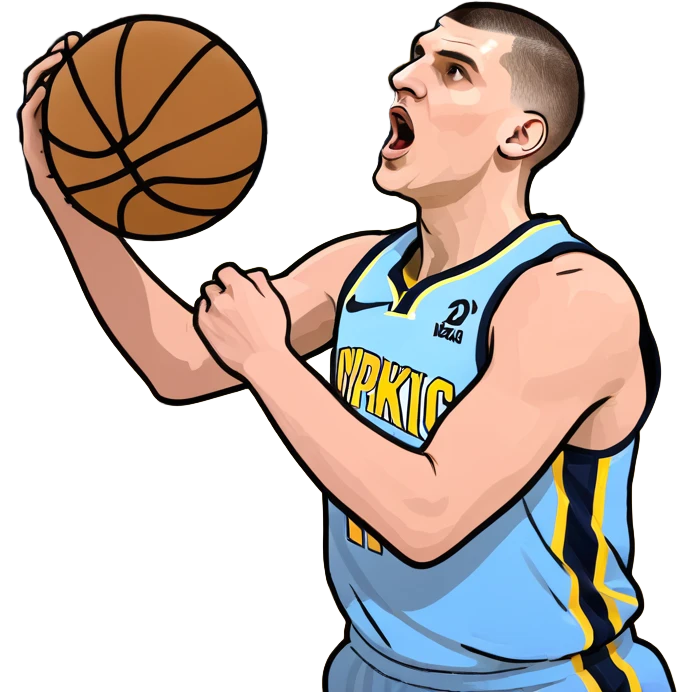 Nikola Jokic dunking  emoji