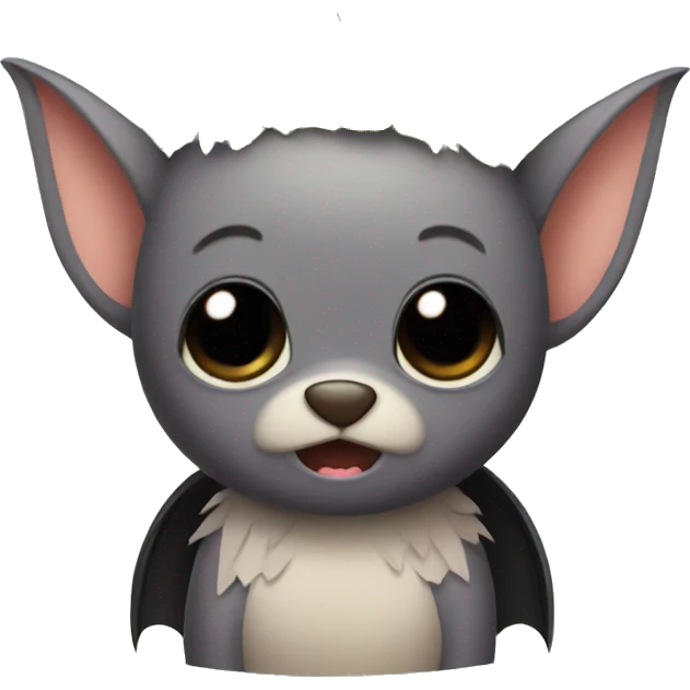 Bat wearing a flower crown emoji