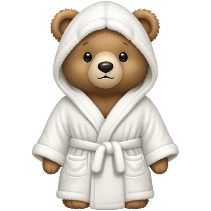 jellycat bartholomew bear with bath robe emoji