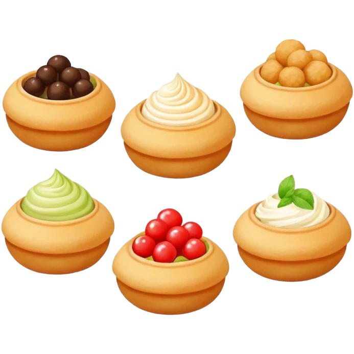 6 FLAVOUR panipuri emoji emoji