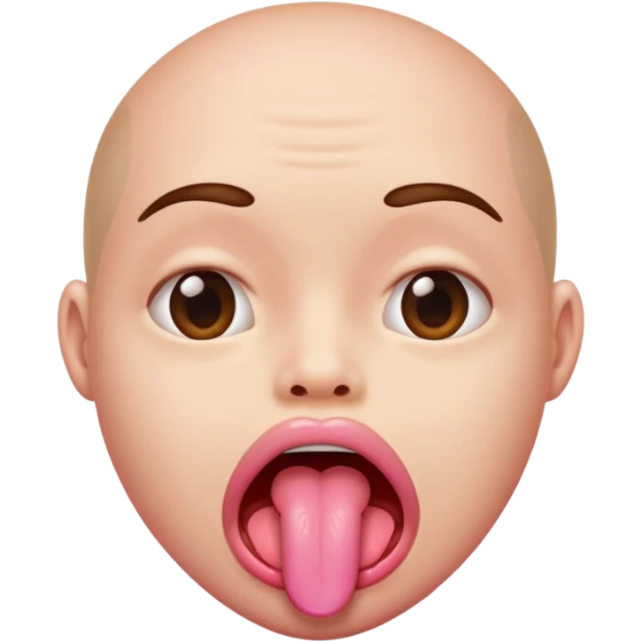 make tongue longer emoji