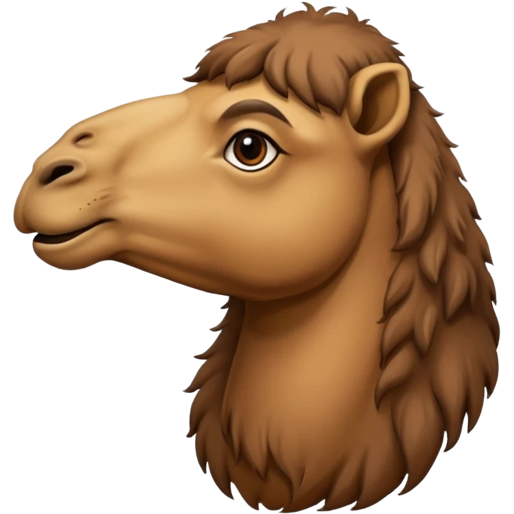 a camel with a big nose emoji