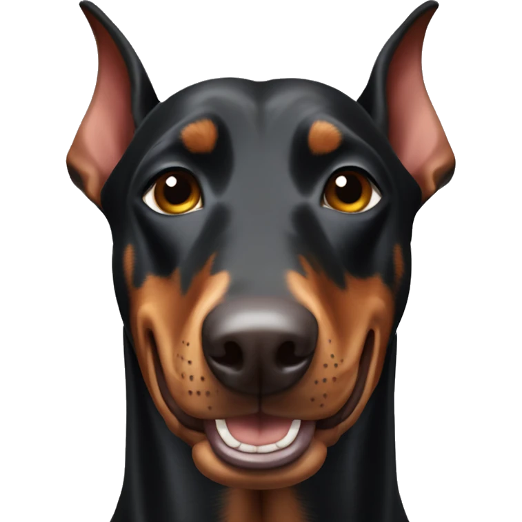 happy doberman  emoji