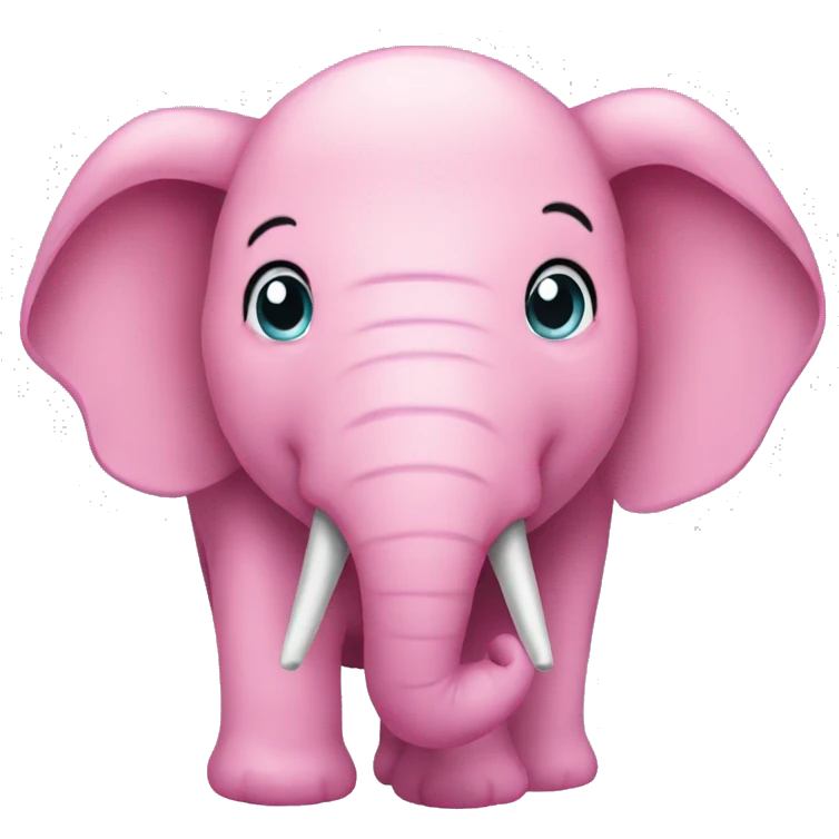 a pink elephant  emoji