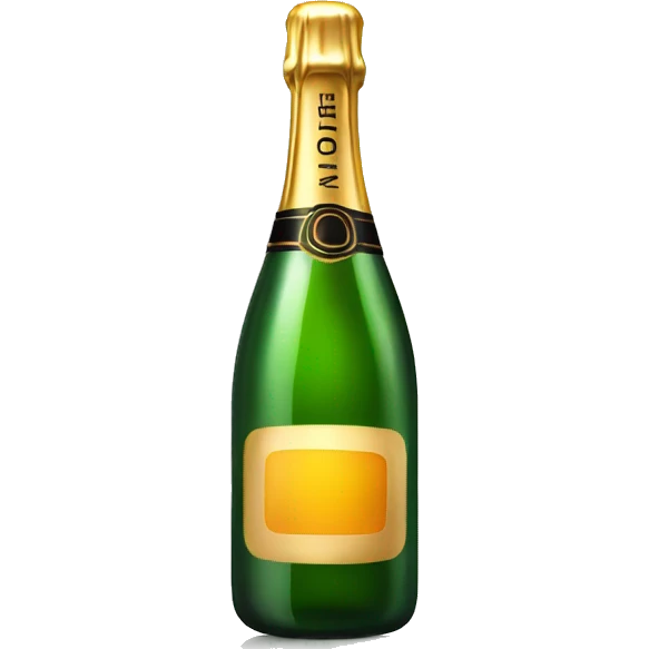 champagne bottle emoji
